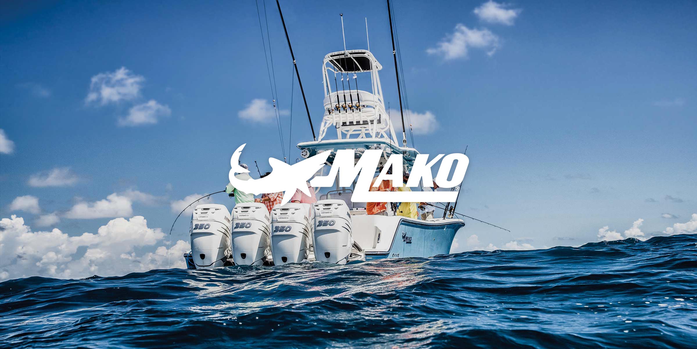 Mako logo on Mako boat image