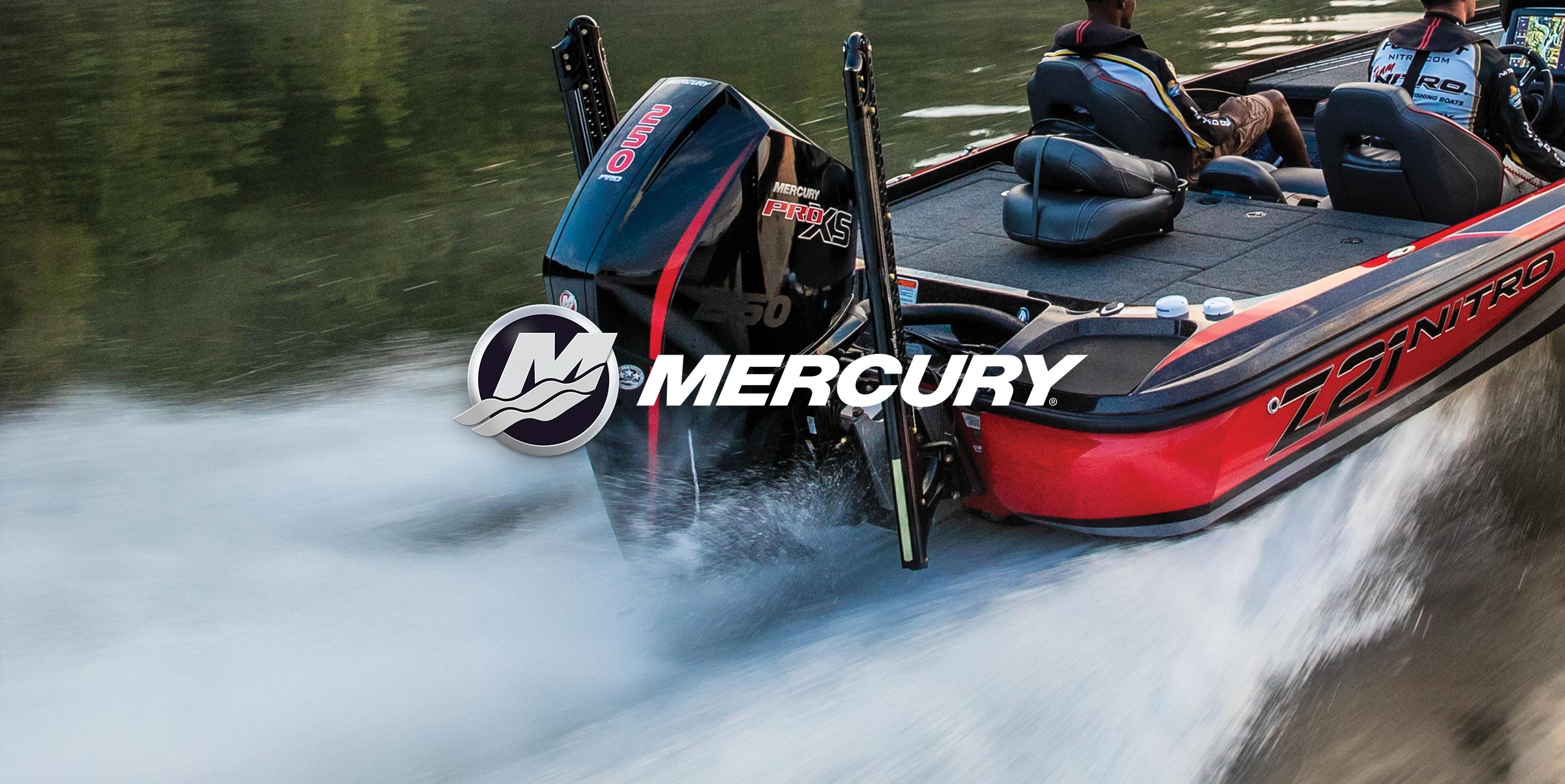 Mercury logo on Boat image