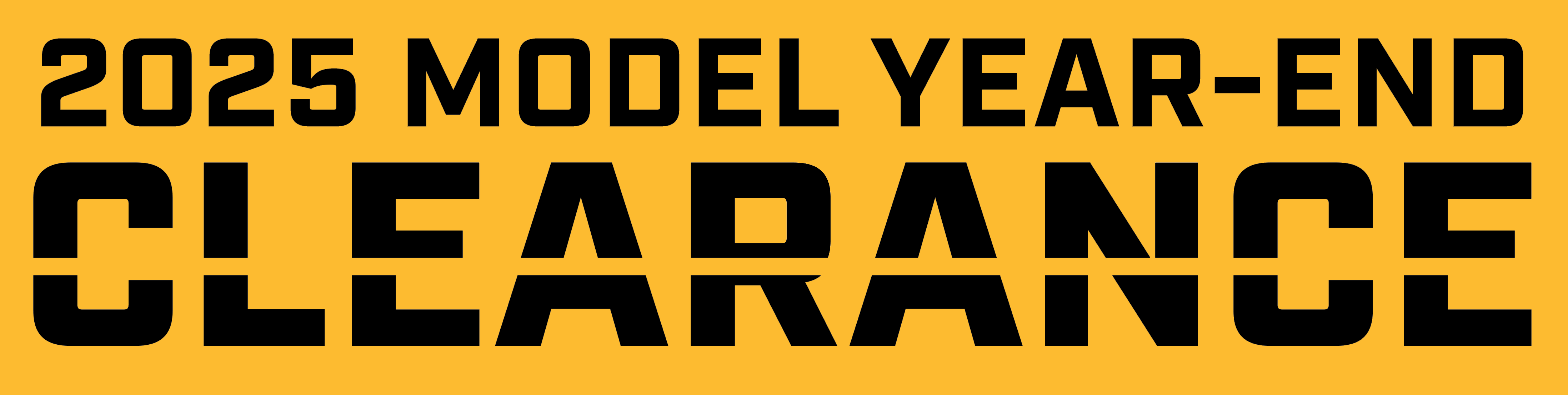model year-end clearance