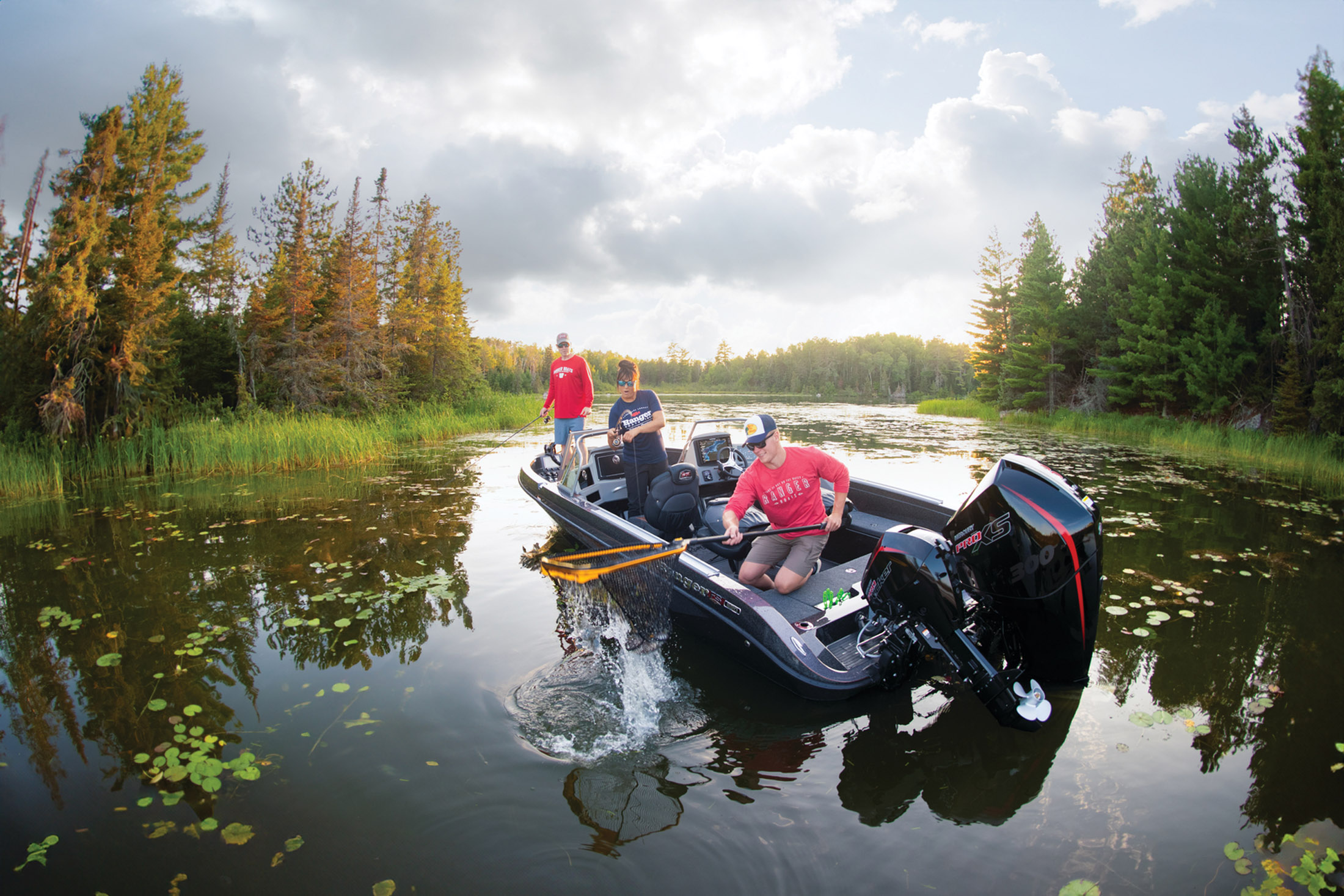 fishing with friends